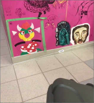 measurements across the right wall nook