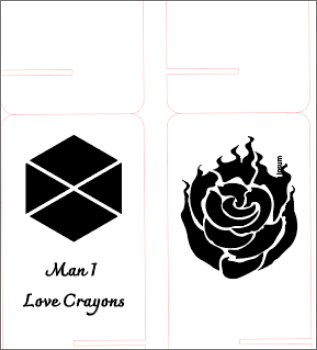 Designs to be printed on wooden phone stand by laser stand